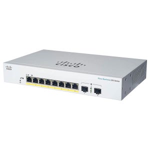 CISCO 8포트 기가비트 2SFP 130W POE 스위칭허브 CBS220-8FP-E-2G