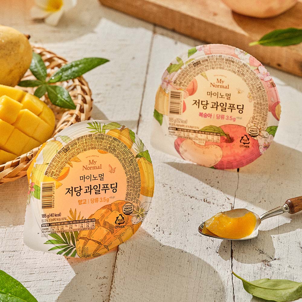 마이노멀 저당 과일푸딩 복숭아 제품 이미지