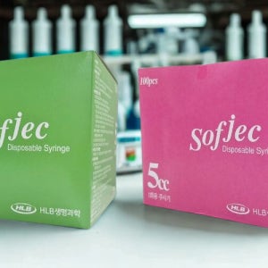 화진 sofjec 경구용 멸균 주사기 5cc 마개용 주사기 일회용 의료용