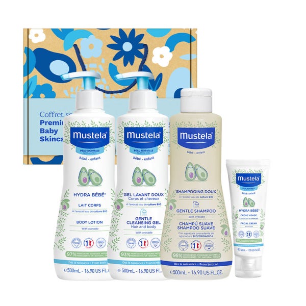 무스텔라 베스트 4종 선물세트 (바디로션 500ml+샴푸 500ml+탑투토워시 500ml+크림 40ml)