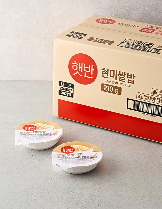 햇반 현미쌀밥 제품 이미지