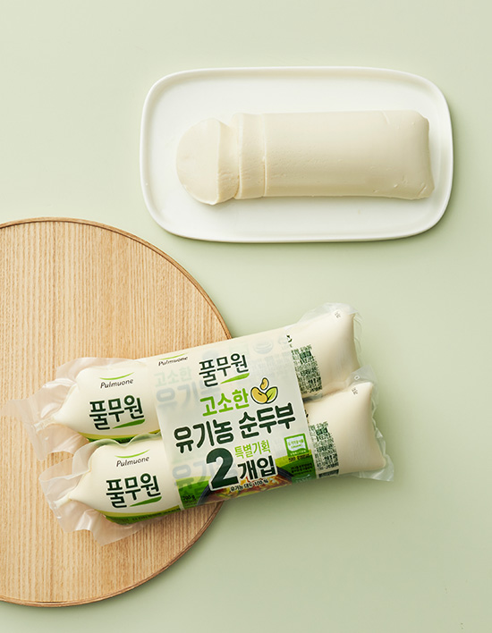 풀무원 유기농 순두부 제품 이미지
