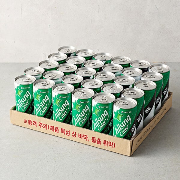 [롯데칠성] 칠성사이다 제로 (210mL X 30개)