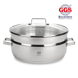 GGS 고급 스텐인레스 인덕션 대형 찜냄비 32cm