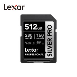 Lexar 렉사 실버 프로 SD 메모리카드 SDXC UHS-II 512GB
