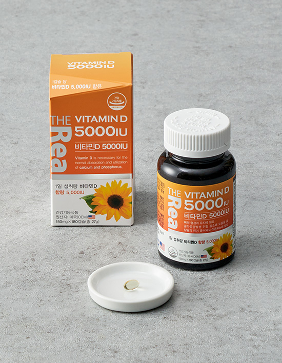 [<b>더리얼</b>] <b>비타민 D</b> 5000IU (180일분)