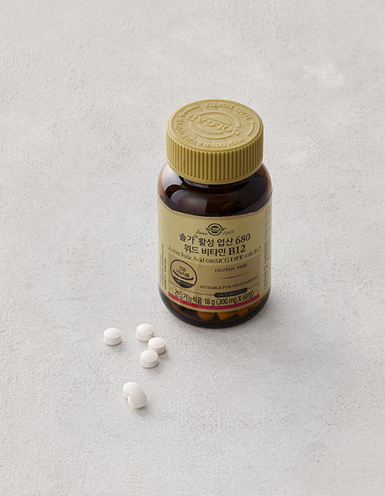 [<b>솔가</b>] 활성 <b>엽산</b> 680 위드 비타민B12 60정 (60일분)