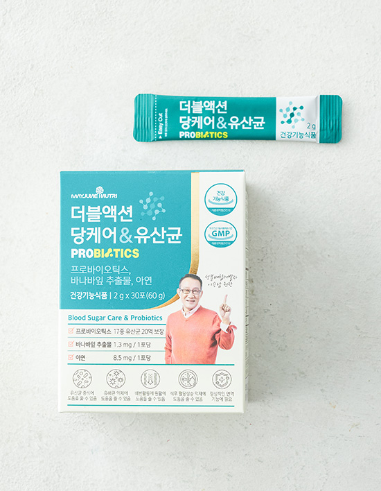 [메이준뉴트리] 이승남원장 더블액션 당케어&amp;유산균 (30일분)