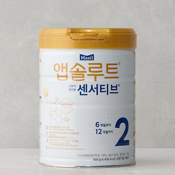 컬리N마트 [앱솔루트] 센서티브 분유 2단계 900g (6개월~12개월)