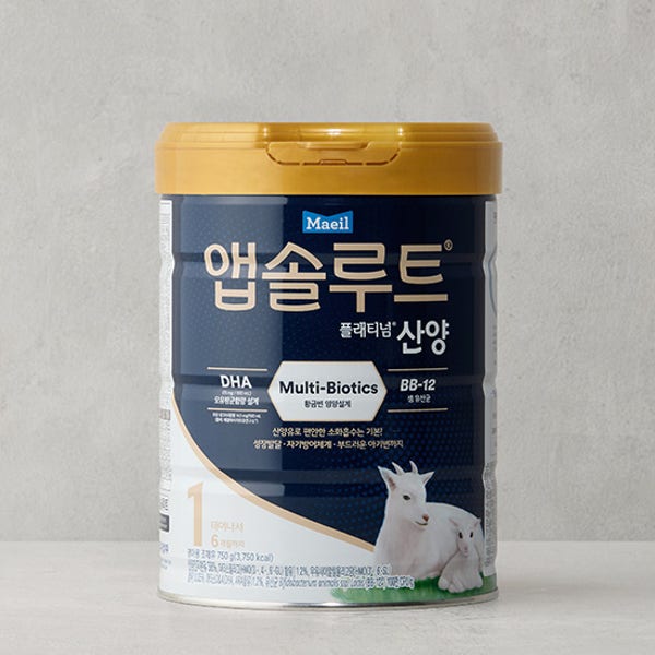 [앱솔루트] 플래티넘 산양 분유 1단계 750g (0일~6개월)