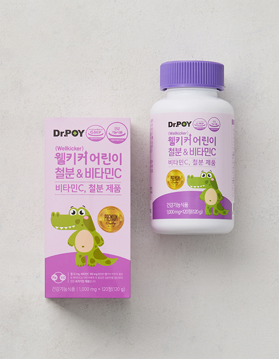 [닥터포이] 웰키커 어린이 철분 앤 비타민C (60일분)
