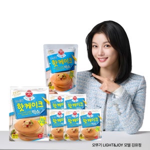 오뚜기 LIGHT&JOY 당을줄인 핫케이크믹스 400g, 6개