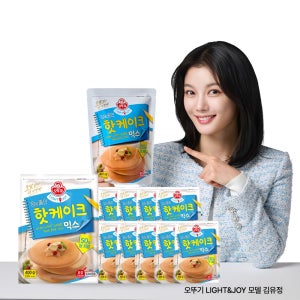 오뚜기 LIGHT&JOY 당을줄인 핫케이크믹스 400g, 10개