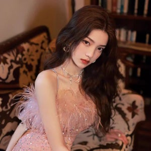 핑크미니웨딩드레스 2부 파티 생일 연회장 시상식 행사