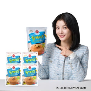 오뚜기 LIGHT&JOY 당을줄인 핫케이크믹스 800g, 4개