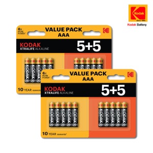 코닥 XTRALIFE 알카라인 AAA 건전지 10개입, 2개
