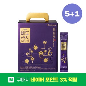 [5+1] 광동 배도라지 쌍화스틱 배도라지즙 100포, 6개
