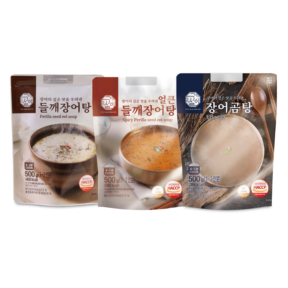바다장어 부산 범일동 원조자연산장어구이 보양식 들깨장어탕, 얼큰들깨탕, 곰탕 500g (1~2인분)