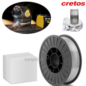 cretos 논가스 용접 와이어 1kg (0.9mm) 연강 AWS/E71T-GS 용접봉