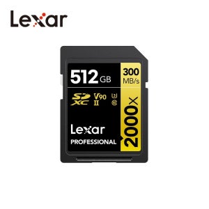 Lexar 렉사 프로패셔널 2000X SD 메모리카드 SDXC UHS-II 512GB