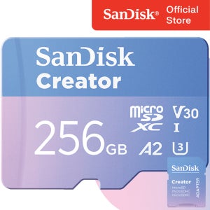 샌디스크 마이크로 SD카드 크리에이터 256GB 256기가 액션캠 블랙박스 카메라 메모리