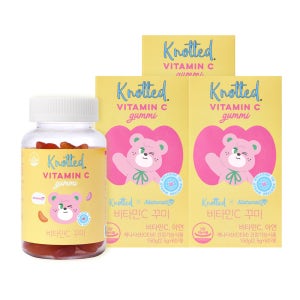 노티드 X 네추럴라이즈 비타민C 아연 꾸미 60구미, 3개