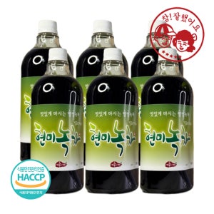 현미녹차 원액 6입 대용량 식당 음식점 진한 고농축 액상 엑기스 950ml 다홍치마