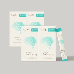 8APM 딥 나잇 멜라시럽 식물성 액상 멜라토닌 3mg 20포, 4개
