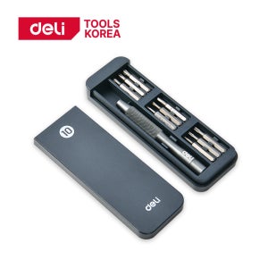 델리툴즈 10종 정밀 드라이버 세트 안경 시계 수리 DL241010J