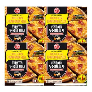 오뚜기 트리플치즈피자 투움바, 363g, 4개