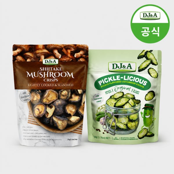 디제이앤에이 표고버섯 오리지널 65g+ 피클리셔스 50g