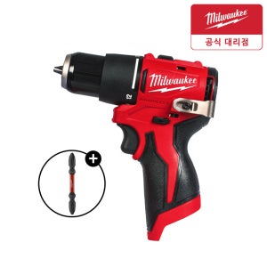 밀워키 M12 BLPDRC-0C0​ 12V 충전 브러쉬리스 해머드릴 베어툴 비트날포함