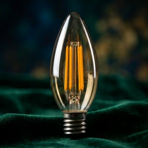 LED 에디슨 촛대 램프 전구 E14 E17 4W 노란빛 절전 샹들리에