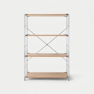 [8월 말 입고예정] CHAKOC 선반 850 넓은 850x420x1200mm, 4단, 내추럴 0099.3614