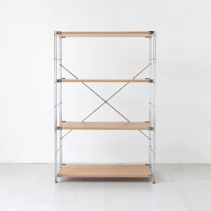 [3월말입고예정] CHAKOC 선반 850 넓은 850x420x1200mm, 4단, 내추럴 0099.3614