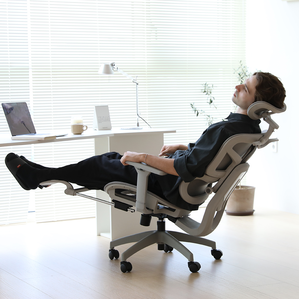 투노 넥트론 프리미엄 사무실 컴퓨터 게이밍 책상 허리 편한 학생 공부 리클라이너 메쉬의자