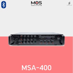 MOS MSA-400 포터블앰프 매장 강의실 식당 카페 USB SD AUX 120Wx4채널