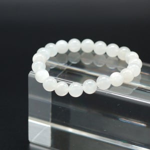 천연 문스톤팔찌 5A등급 8mm 오행 수기운 금기운 보충 재물운 파워스톤 원석 사주 팔찌