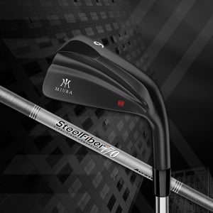 미우라 KM700 QPQ 블랙 한정판 아이언 스틸파이버 i 피팅 세트 (5-P)