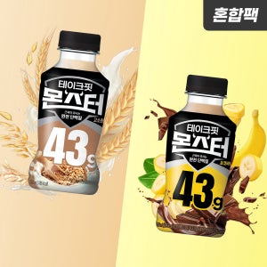 테이크핏 몬스터 혼합팩 (고소한맛 6개 + 초코바나나 6개) 350ml, 총 12개
