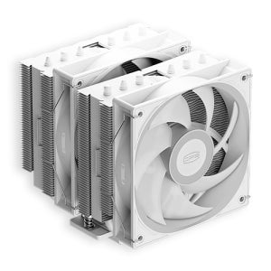PCCOOLER CPS RT620 PRO 카본스틸 화이트 공냉쿨러 CPU쿨러 듀얼히트싱크