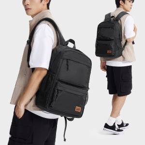 Lee 백팩 남성용 백팩 다용도 학생 가방 패션 트렌드 컴퓨터 가방 중학생 여자 통근 가방