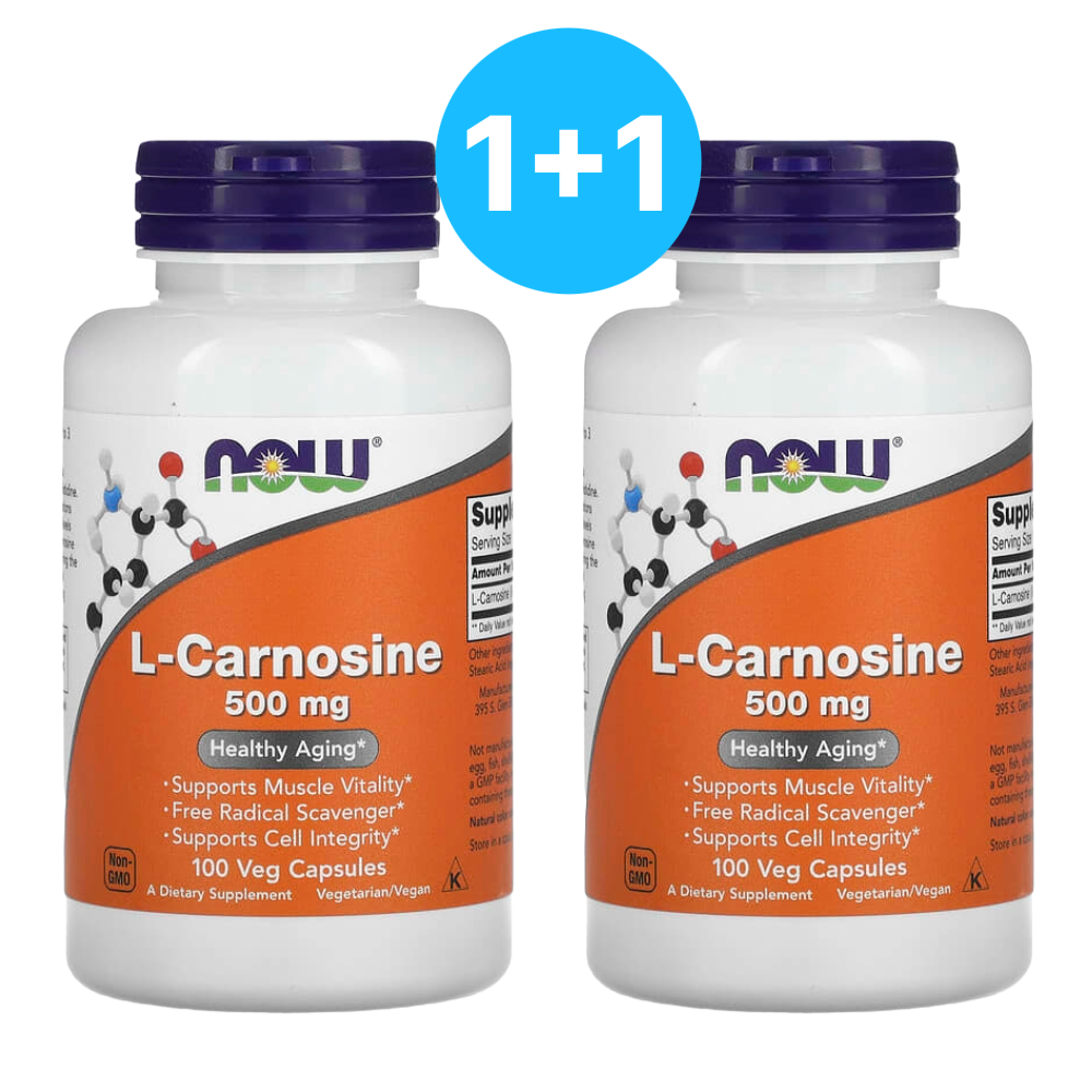 나우푸드 <b>L</b> <b>엘</b> <b>카르노신 500mg</b> 100캡슐 2개