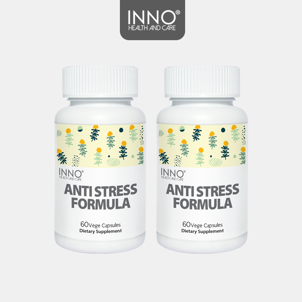 스트레스 수면 진정 케어 Inno Health&amp;Care <b>안티스트레스 포뮬러</b> 60캡슐 2개