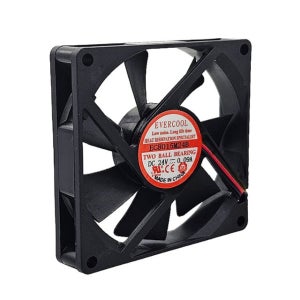에버쿨 DC 24V 80mm 케이스 팬쿨러 2핀 EC8015M24B-2P