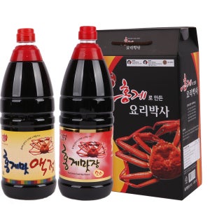 홍일점 홍일식품 홍게맛장소스1800ml 2병 선택구매 다양한 선물세트 확인하세요