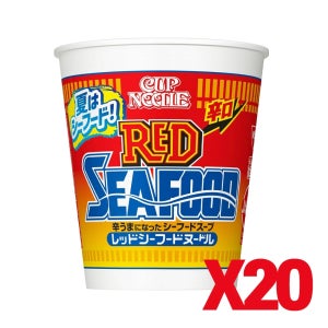 일본 컵라면 닛신 컵누들 레드 시푸드 해산물맛 75g 20개