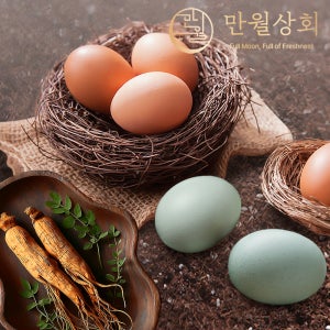 [난각번호 1번] 홍삼 먹은 유정란 홍삼란 자연방사 청계란 청란 초란 무항생제 달걀