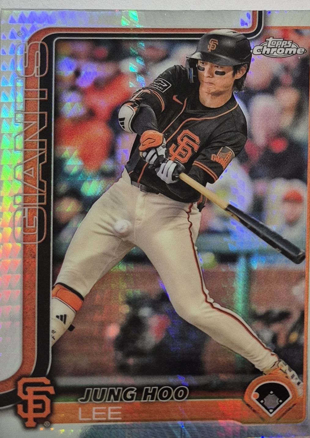 이정후 야구카드 탑스크롬 프리즘 2025 MLB카드 5994