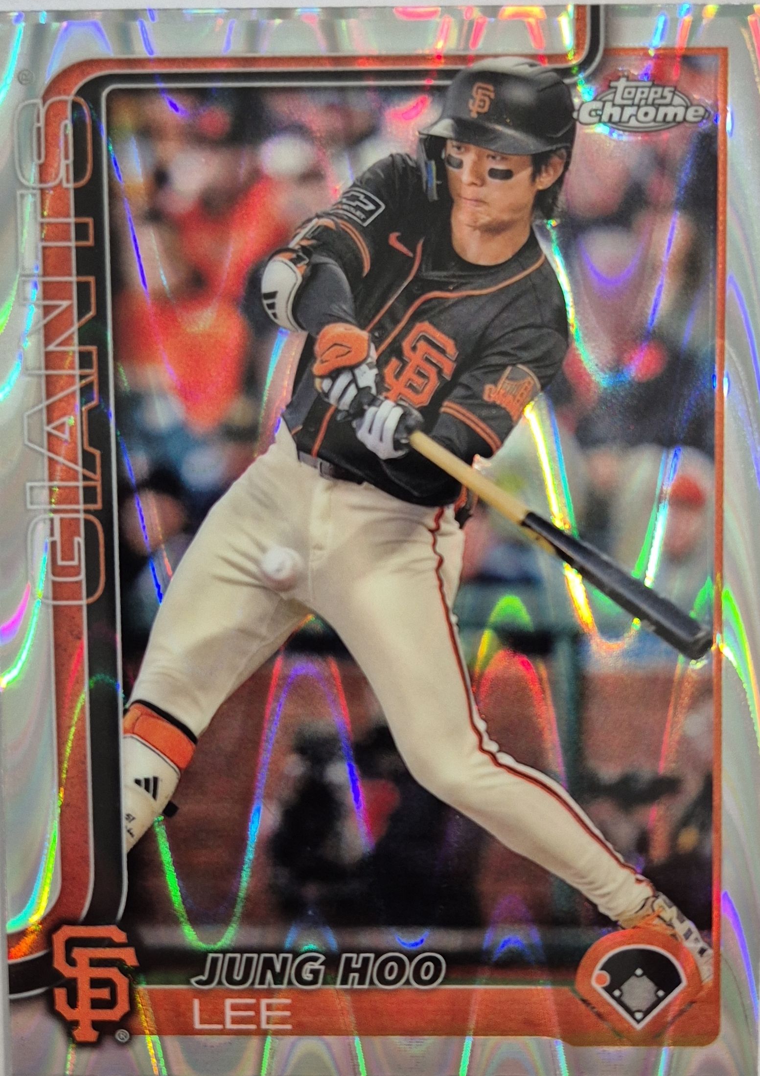 이정후 야구카드 탑스크롬 레이웨이브 2025 MLB카드 5999